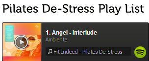 Pilates De-Stress Play List